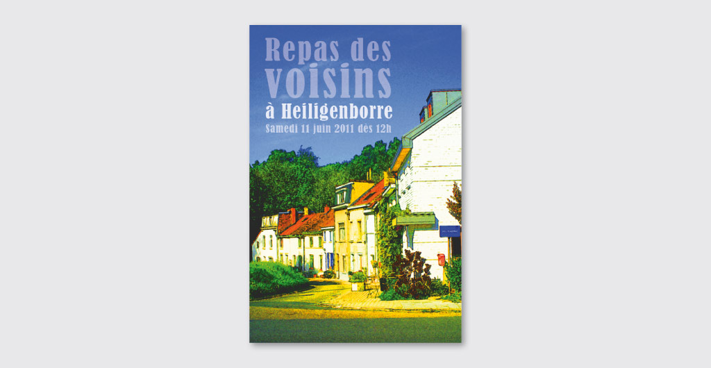 Poster Repas des Voisins à Heiligenborre